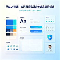 德清建站-网站UI设计：如何用视觉语言传递品牌信任感