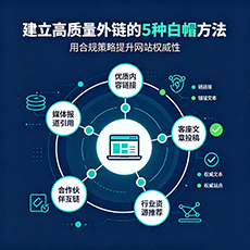 湖州建站-建立高质量外链的5种白帽方法